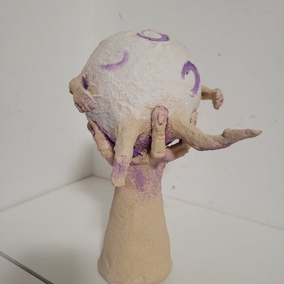 Paper Mache Funny Flying person on Hand By Darlene Clinton - Picture 5 of 7